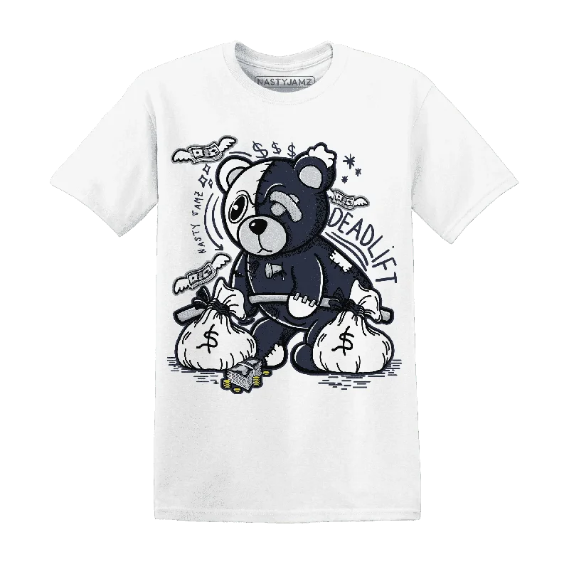 Functional And Stylish Unisex Outerwear Style Revolution NastyJamz White Navy 6s T-Shirt Match Deadlift BER