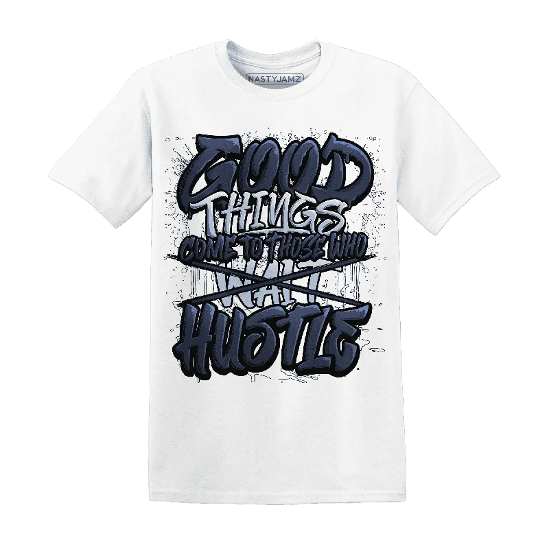 All-Season Unisex Clothing Collection Fresh Fashion Discounts NastyJamz White Navy 6s T-Shirt Match  Good Things