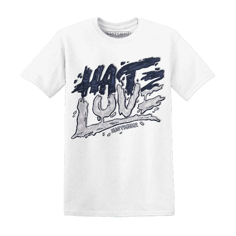 Minimalist Unisex Fashion Essentials Special Offer NastyJamz White Navy 6s T-Shirt Match Love Hate