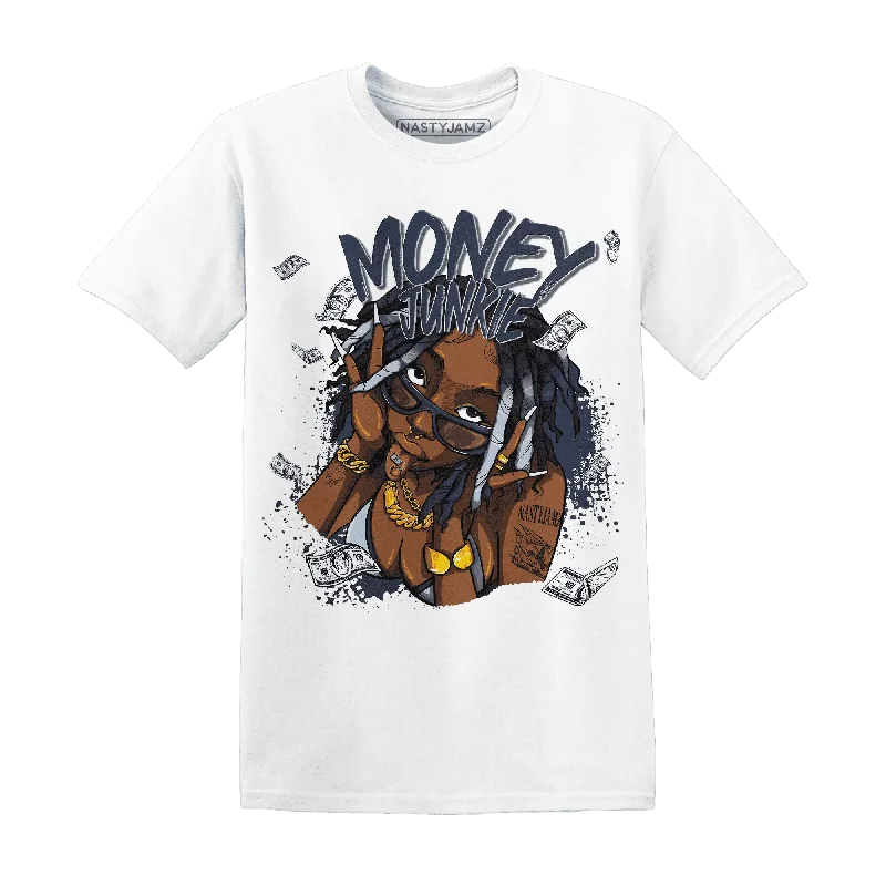 Unisex Casual Fashion Trends Limited Time Special Offer NastyJamz White Navy 6s T-Shirt Match  Money Junkie