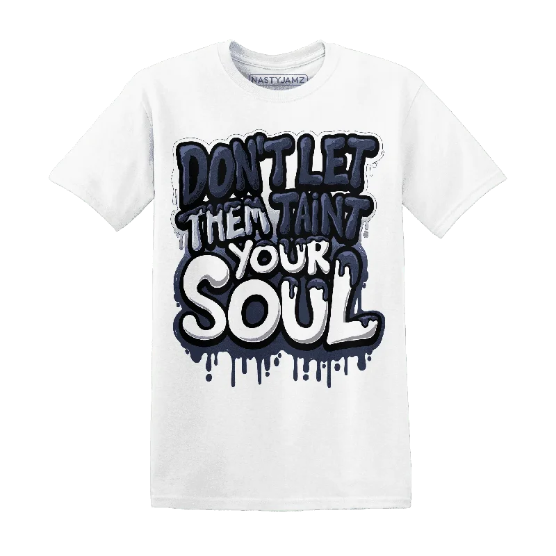 Sleek And Stylish Unisex Outerwear Exclusive Discounts NastyJamz White Navy 6s T-Shirt Match  Never Taint Your Soul