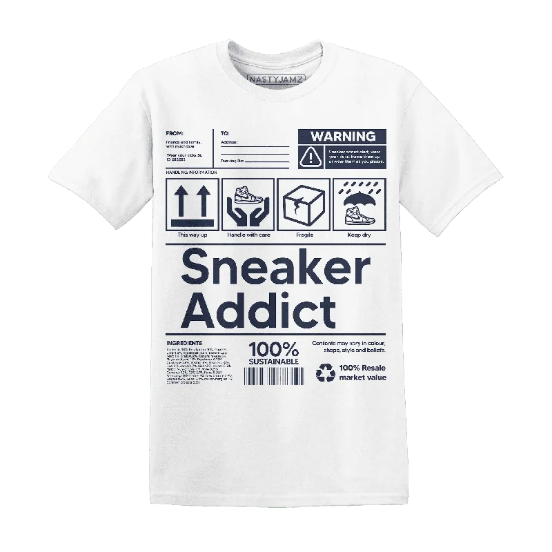 Bold And Trendy Gender-Neutral Outfits Sale Event, Prices Rock NastyJamz White Navy 6s T-Shirt Match  Sneaker Addict