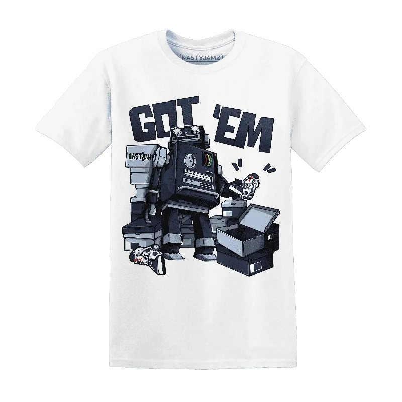 All-Season Unisex Clothing Collection Special Offer For You NastyJamz White Navy 6s T-Shirt Match  Trooper Got Em