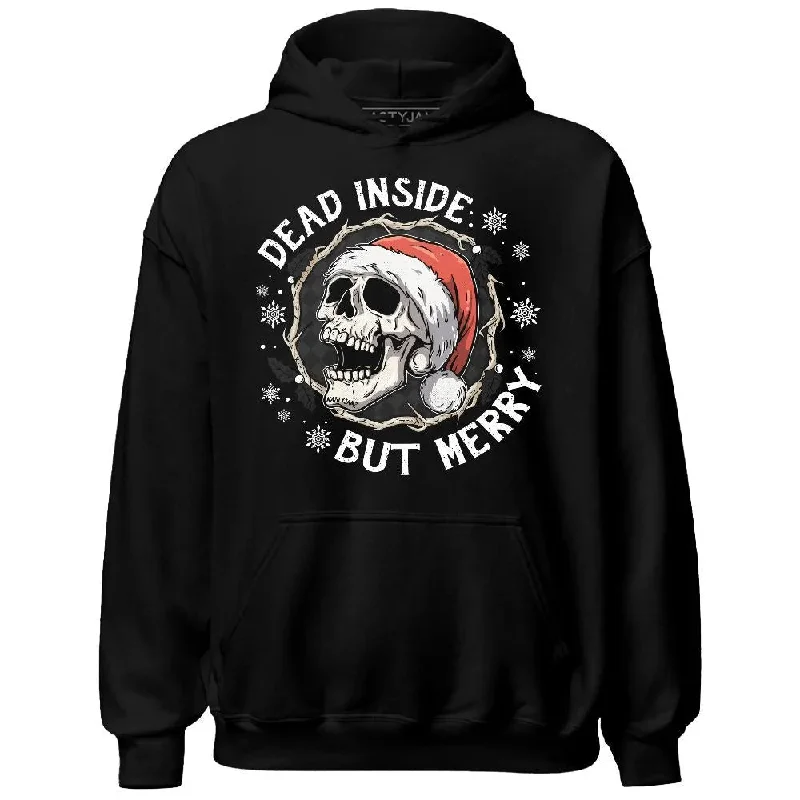 Soft And Breathable Unisex Loungewear Big Savings White Thunder 4s NastyJamz Hoodie Match Dead Inside But Merry