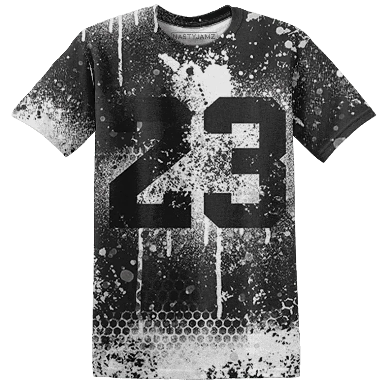 Versatile And Stylish Unisex Apparel Trendy Threads NastyJamz White Thunder 4s T-Shirt Match 23 Painted Graffiti