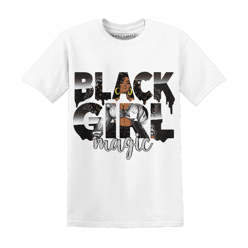 Unisex Casual Wear For All Seasons Exclusive Fashion Deals NastyJamz White Thunder 4s T-Shirt Match  Black Girl Magic