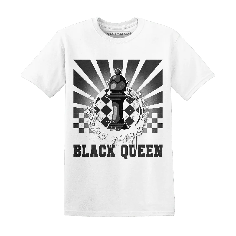 Minimalist Unisex Fashion Must-Haves Relaxed Style Deals NastyJamz White Thunder 4s T-Shirt Match  Black Queen Collection