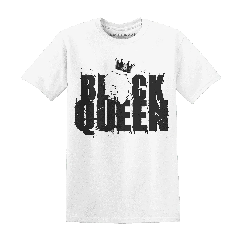 Chic And Contemporary Unisex Clothing Choices Cozy Chic Promotions NastyJamz White Thunder 4s T-Shirt Match  Black Queen Crown