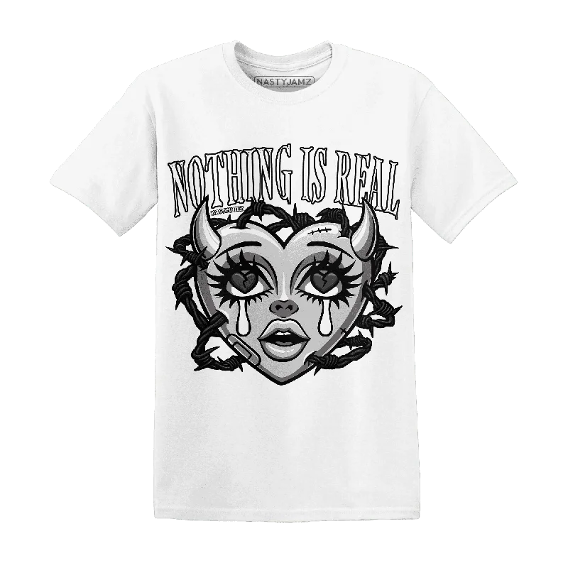 Unisex Everyday Fashion Essentials Budget-Friendly Fashion NastyJamz White Thunder 4s T-Shirt Match Nothing Is Real