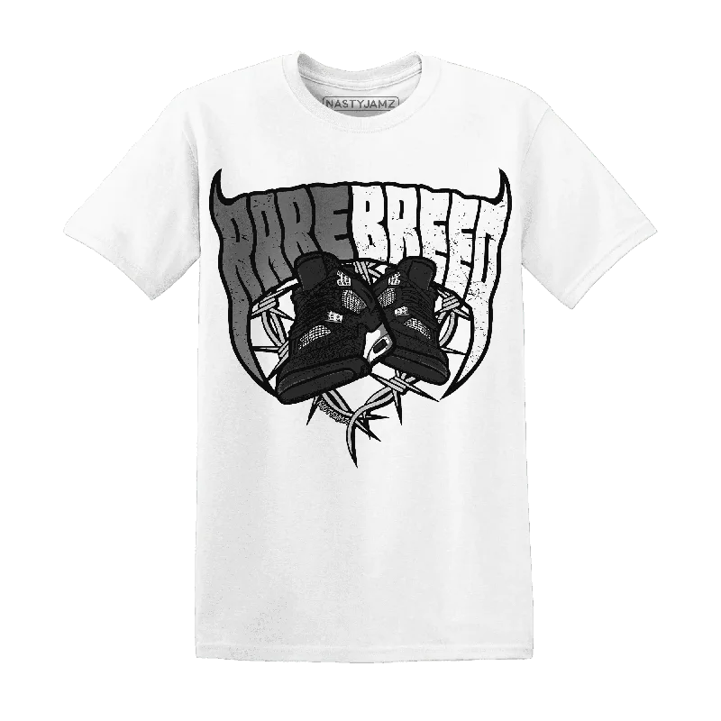 Sleek And Contemporary Gender-Free Outfits Seasonal Trends NastyJamz White Thunder 4s T-Shirt Match Rare Breed Sneaker