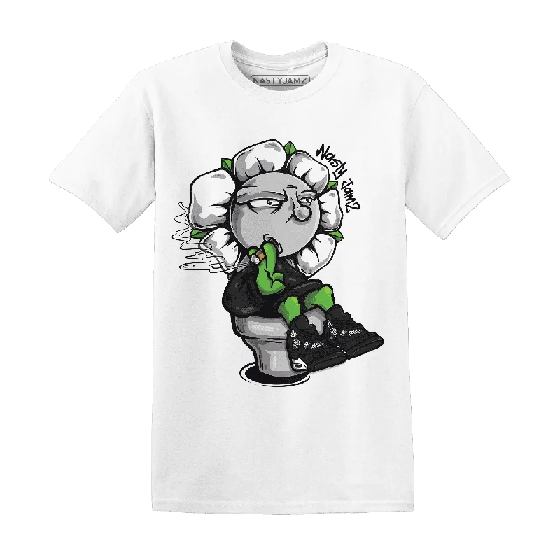 Functional And Stylish Unisex Wear Day-To-Night Styles NastyJamz White Thunder 4s T-Shirt Match Rebel Bloom