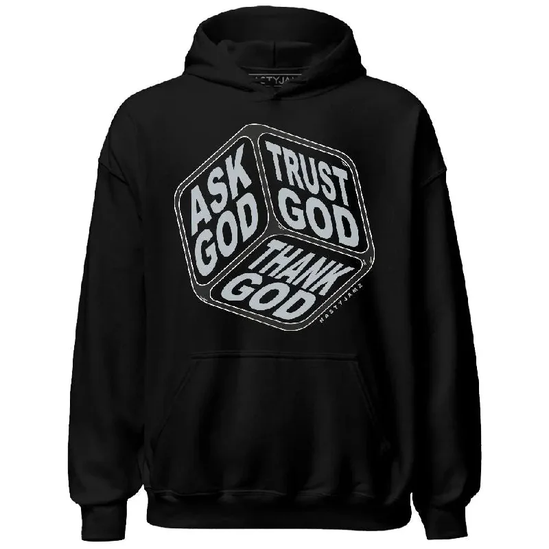 Modern Unisex Streetwear Outfits End-Of-Season Clearance Wolf Grey 12s NastyJamz Hoodie Match Trust God