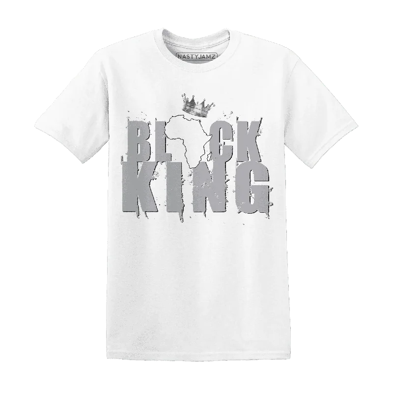 Versatile Clothing For All Genders Trendy Threads NastyJamz Wolf Grey 1s T-Shirt Match  Black King Crown