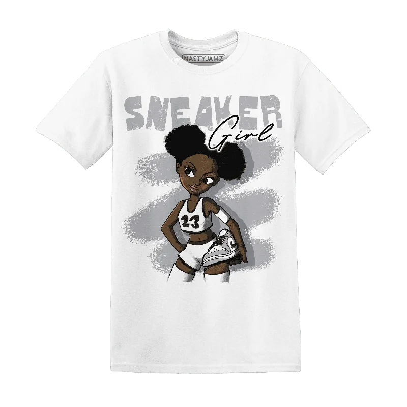 Gender-Neutral Fashion For Everyday Style Dive Into Trendy Styles NastyJamz Wolf Grey 1s T-Shirt Match  Black Sneaker Girl