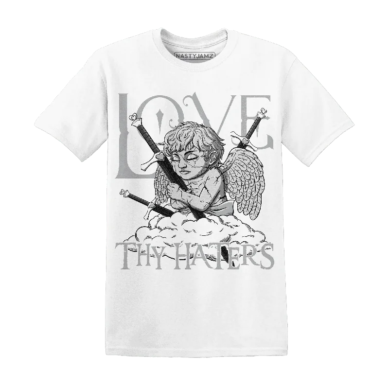 Comfortable Unisex Streetwear Street Style Discounts NastyJamz Wolf Grey 1s T-Shirt Match  Love Thy Haters Angel