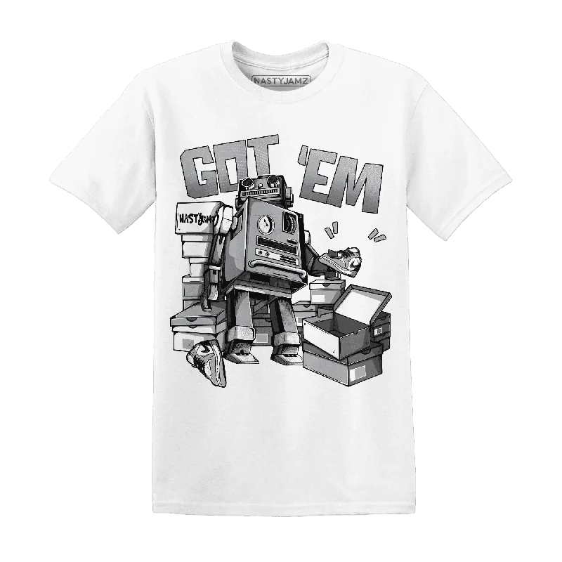 Gender-Neutral Fashion For Everyday Style Exclusive Deals Online NastyJamz Wolf Grey 1s T-Shirt Match  Trooper Got Em